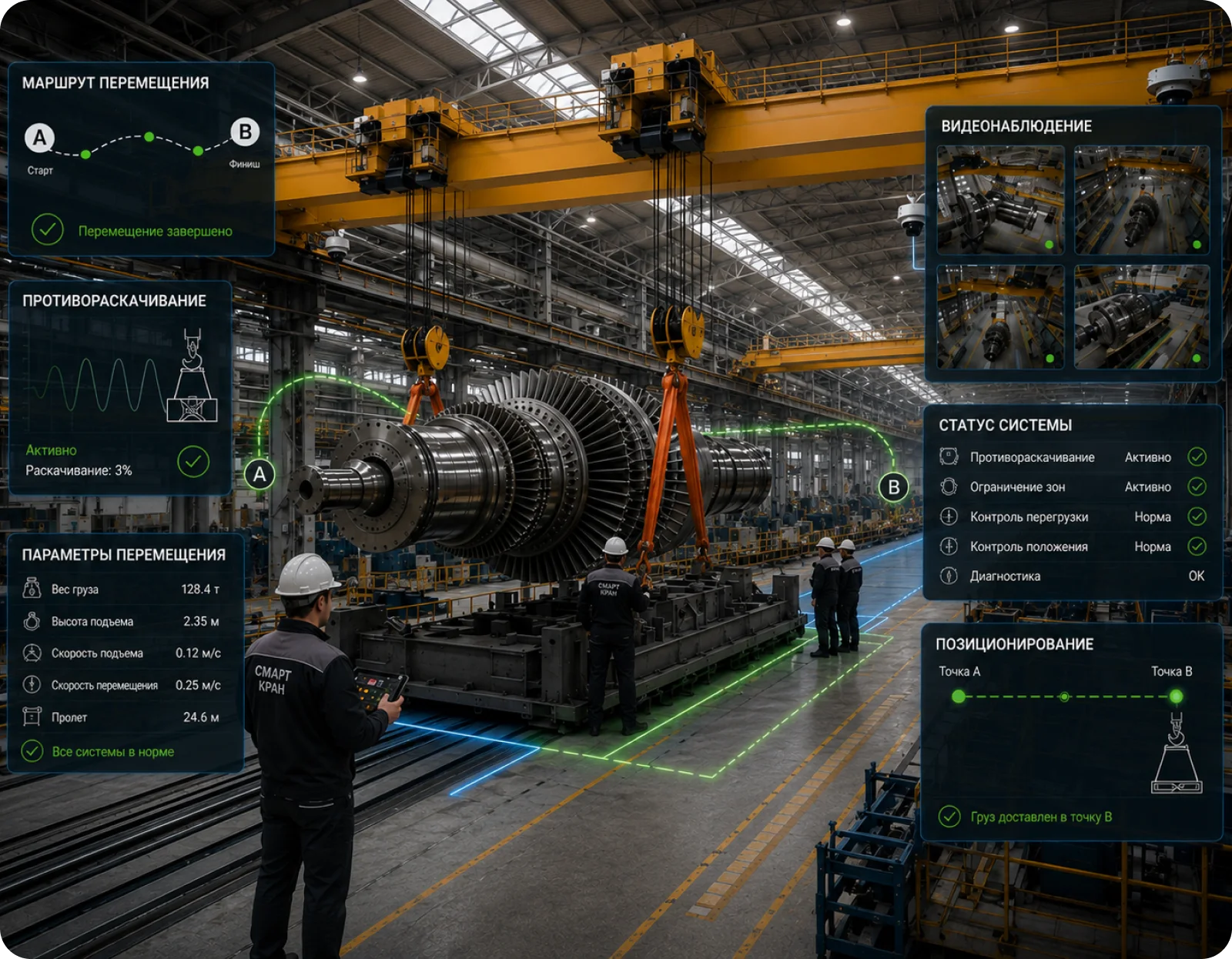 Интеллектуальные функции Smart Crane