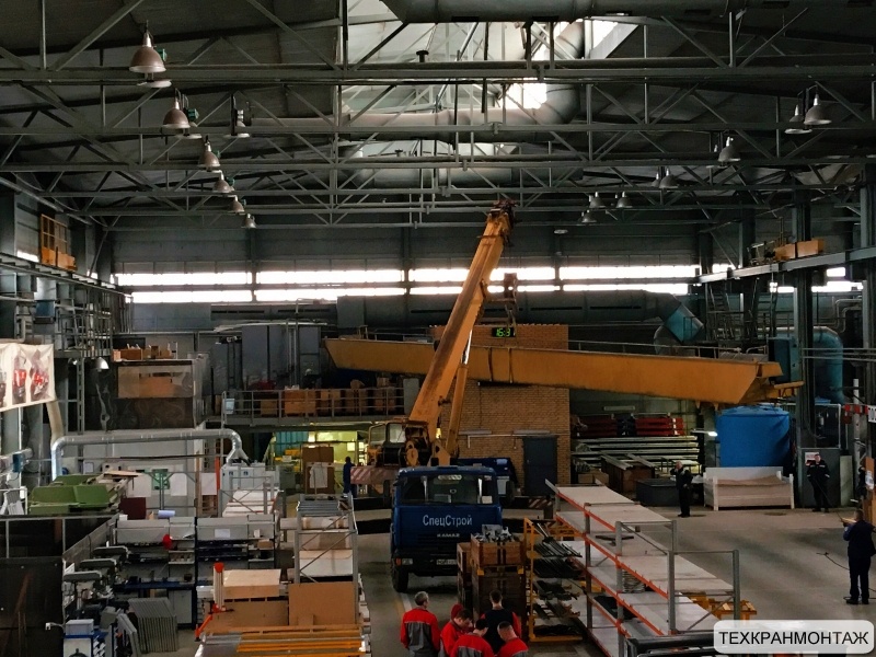 Демонтаж мостового крана KONE гп 10 с последующим монтажом