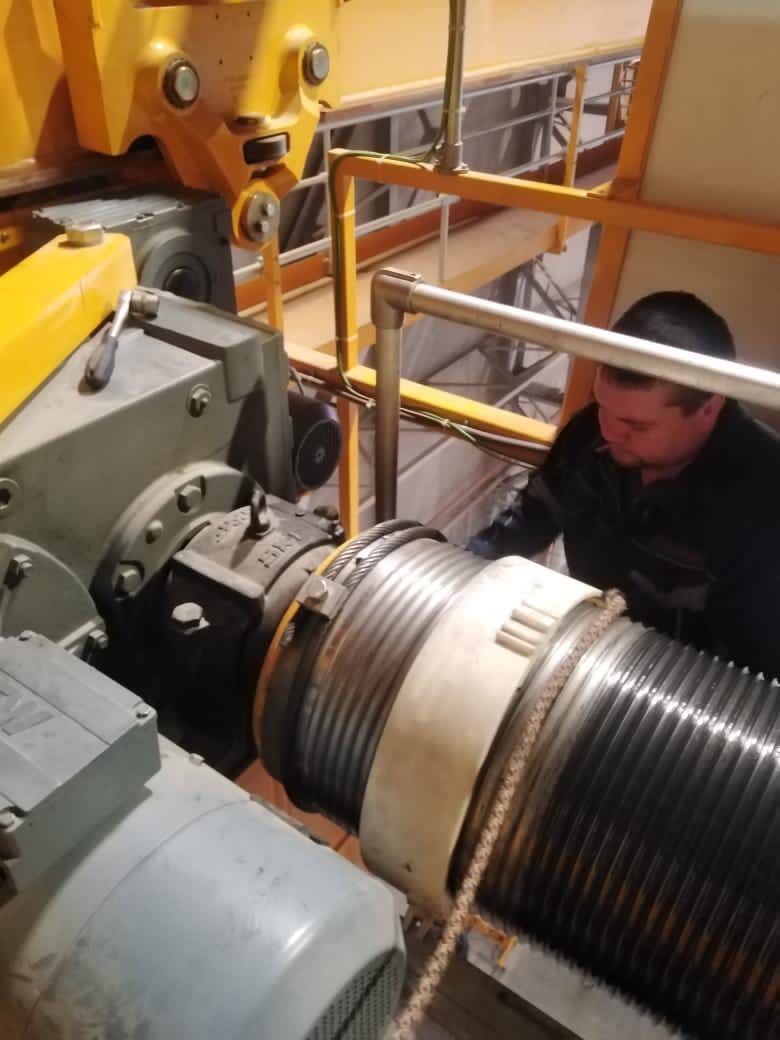 Капитальный ремонт мостовых кранов с телескопической платформой